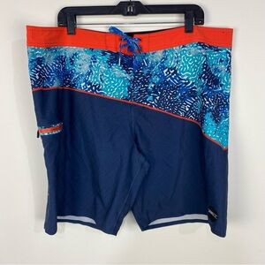 O'Neill Reef Hyperfreak Board Short Colorblock Swim Trunks Beach Vacation Summer